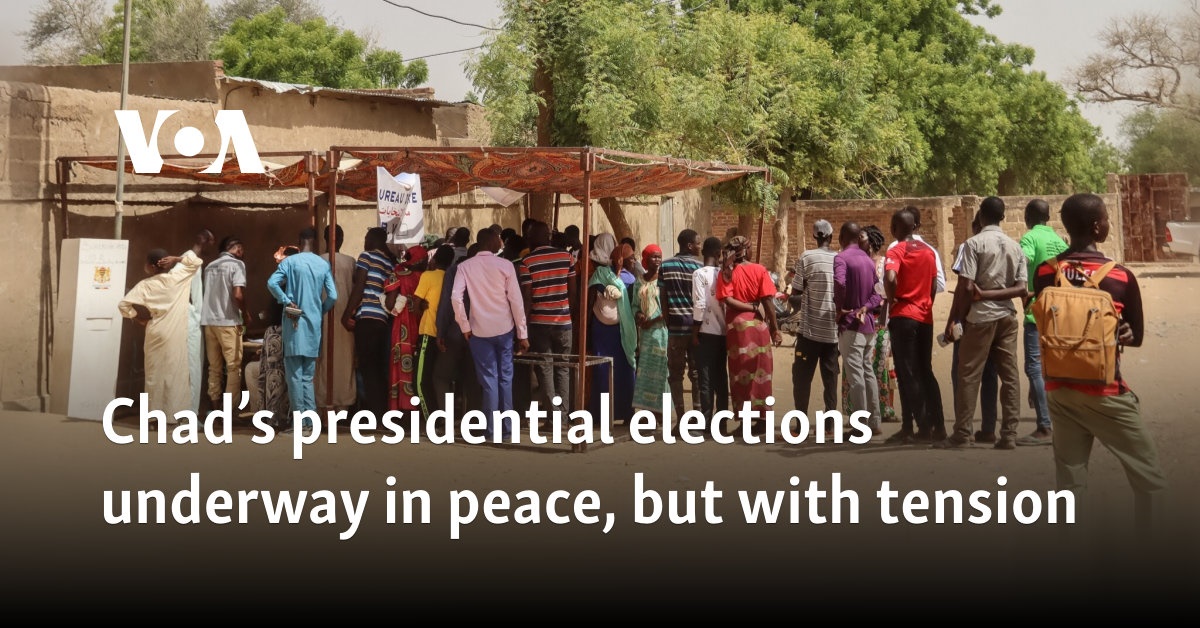 Chad's presidential elections underway in peace, but with tension